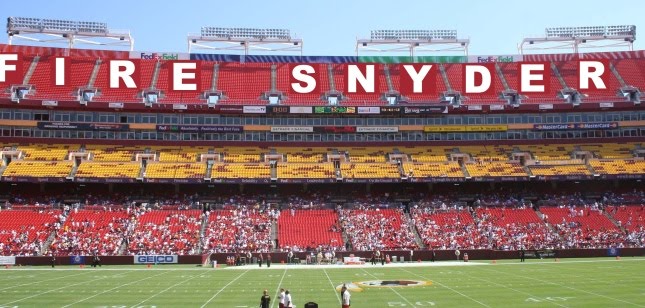 Attending the Bronco-Redskins game? Be part of the Fire Snyder sign in the upper deck
